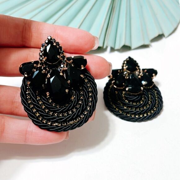 Boho statement earrings S75 - Picture 1 of 3